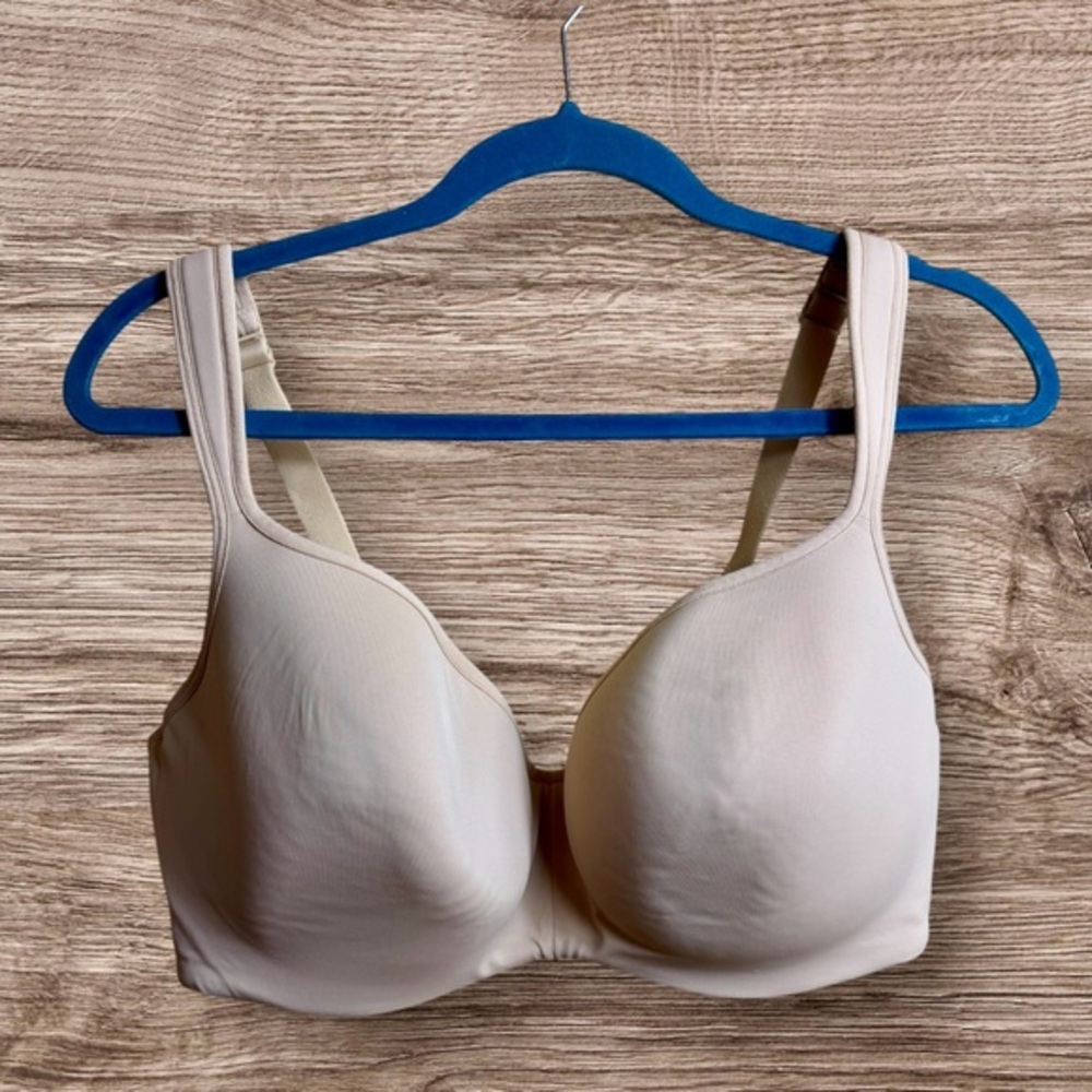 Cacique smooth lightly lined balconette nude bra. 38F